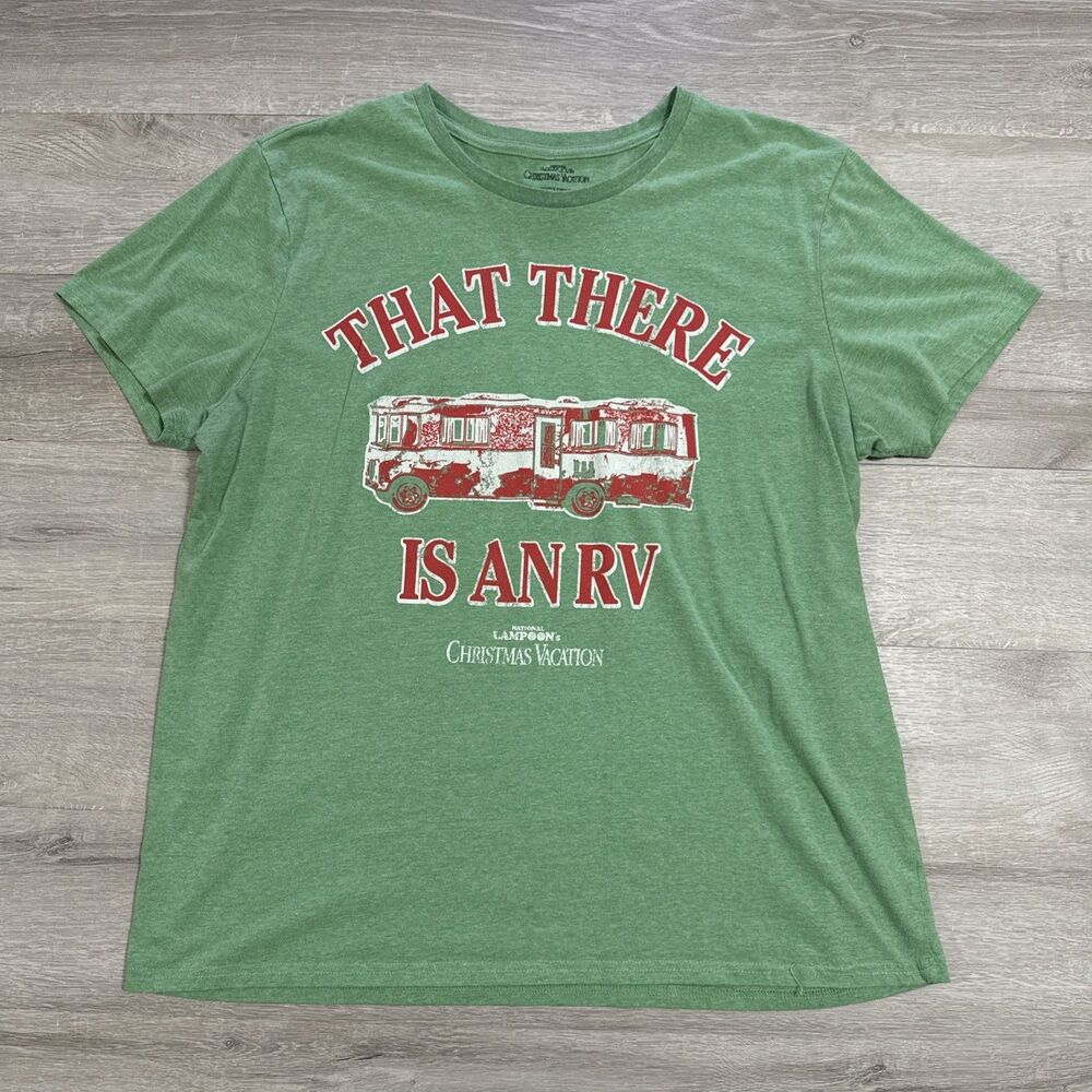 National Lampoons Christmas Vacation Shirt That There Is An RV Men’s Green 2XL